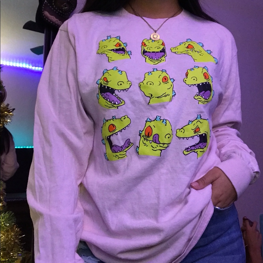 Cute pink dinosaur long sleeve!